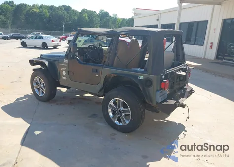 2002 Jeep Wrangler Sport из США, поврежденный, VIN 1J4FA49S52P760173